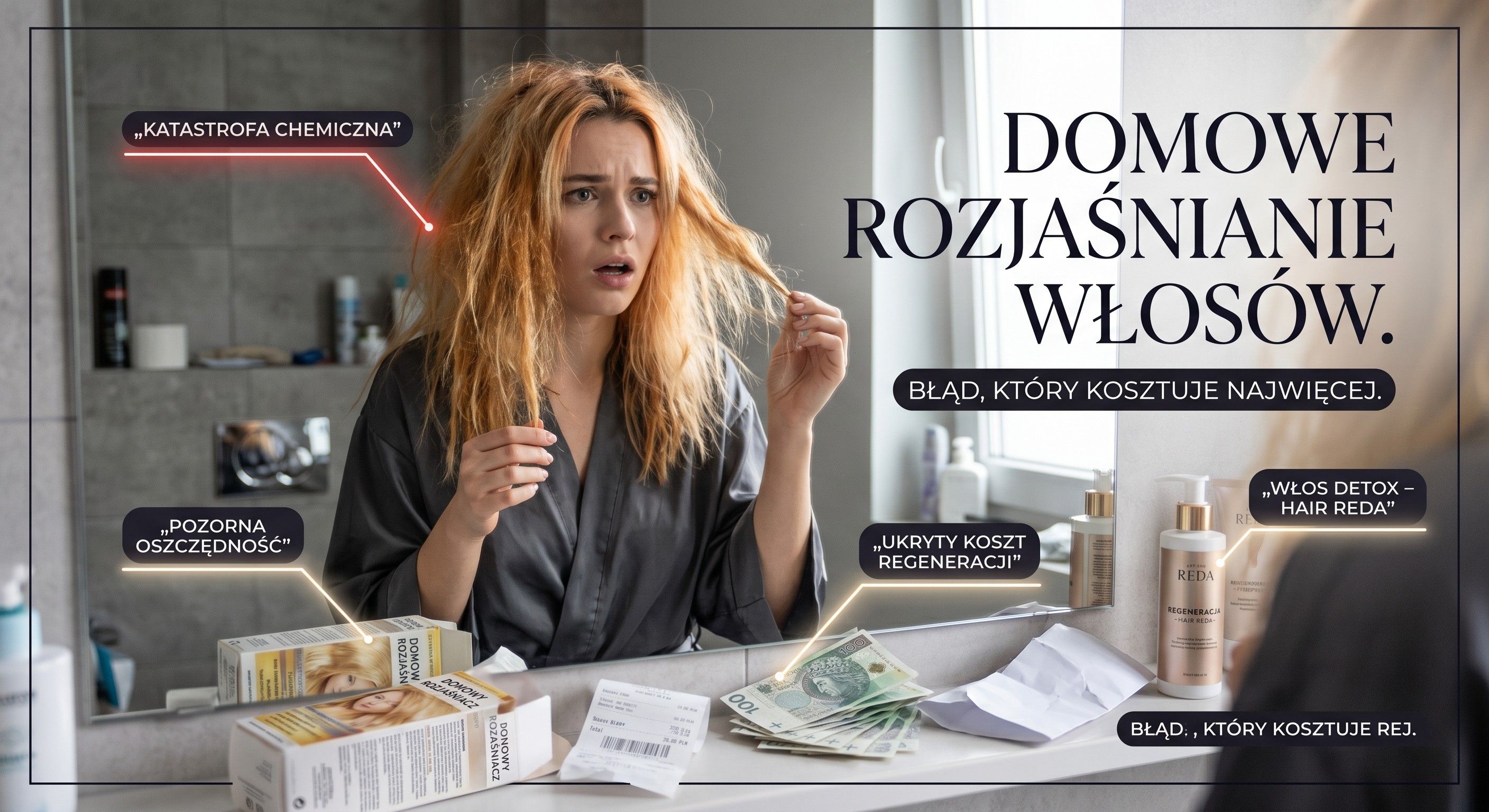 Domowe rozjaśnianie włosów