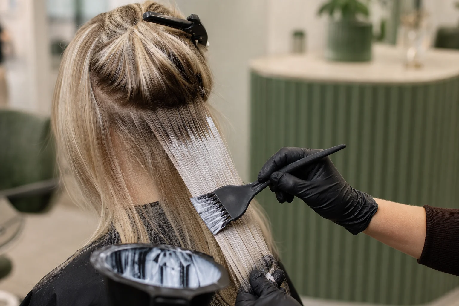 Tonowanie blondu w salonie fryzjerskim Wejherowo po wakacjach